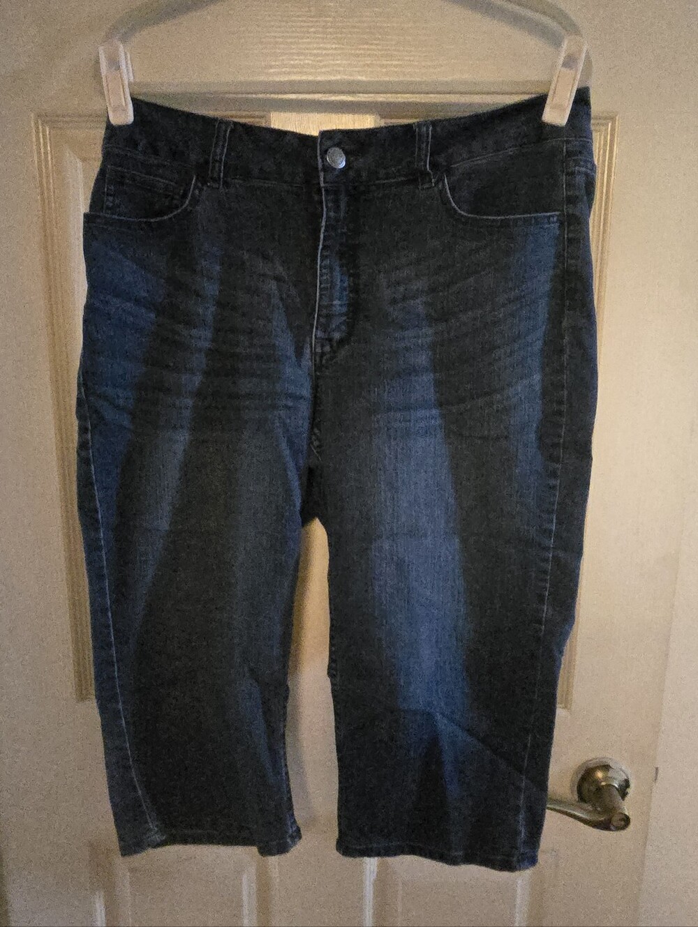 Riders by Lee Women's Dark Blue Cropped Denim Jeans